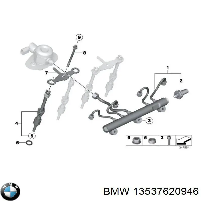 Sensor de pressão de combustível BMW 13537620946 preço, a partir de 55,19 USD