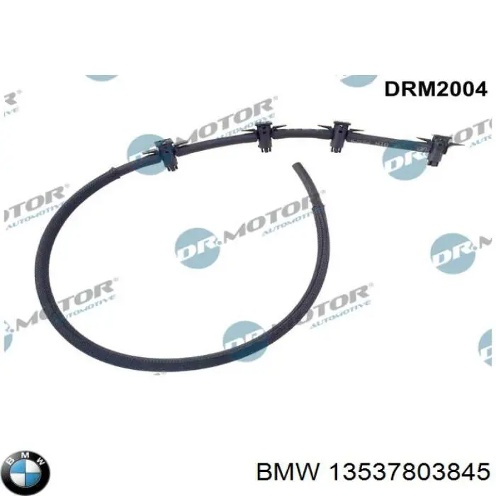 13537803845 BMW Tubo de combustível, inverso desde os injetores
