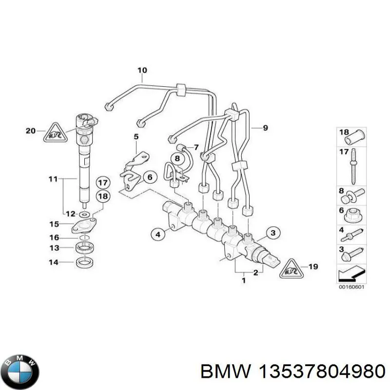Anel (arruela) do injetor de ajuste BMW 13537804980 preço, a partir de 2,92 USD