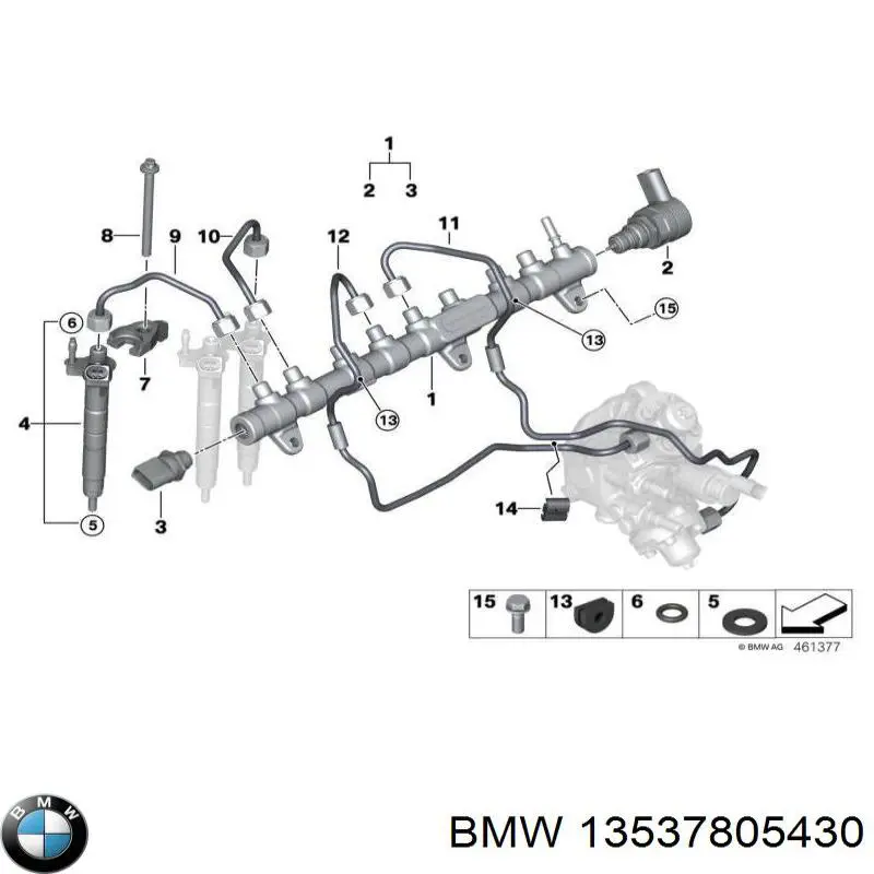 Injetor de injeção de combustível BMW 13537805430 preço, a partir de 246,87 USD