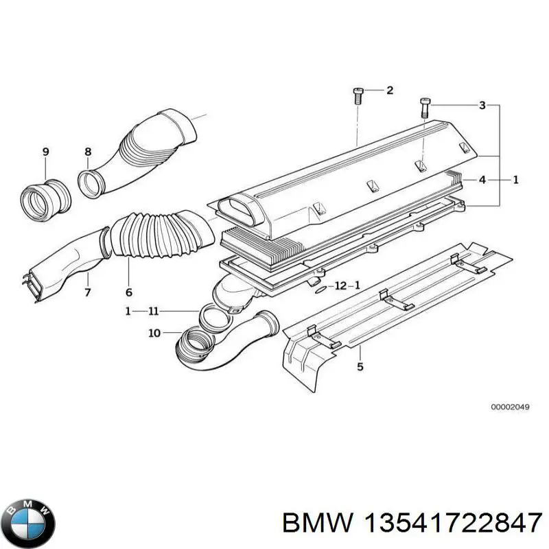 Compre 1708878 BMW Cano derivado de ar, da válvula de borboleta