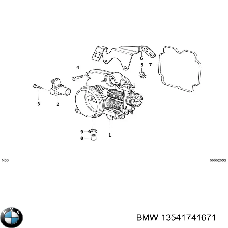 Válvula de borboleta montada BMW 13541741671 preço, a partir de 460,99 USD