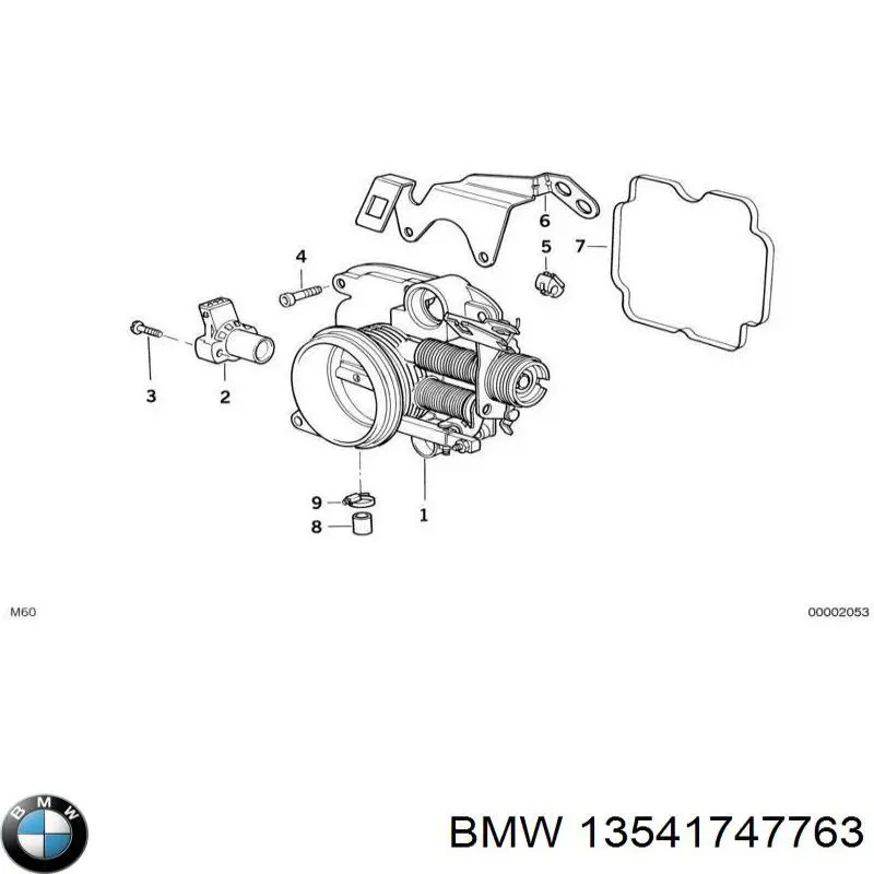13541747763 BMW Válvula de borboleta montada