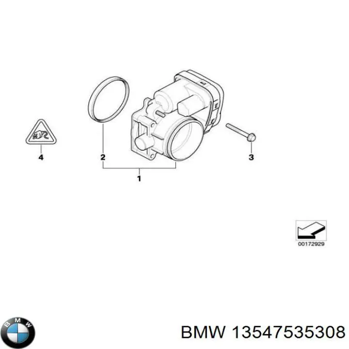 Compre 13547535308 BMW Válvula de borboleta montada