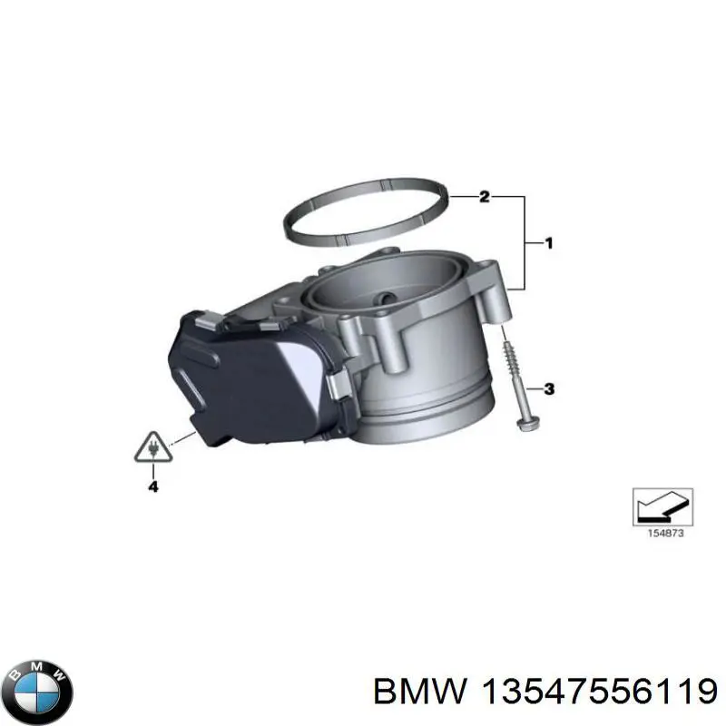 Válvula de borboleta montada BMW 13547556119 preço, a partir de 170,95 USD