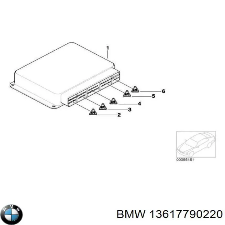 13617790220 BMW Módulo de direção (Centralina eletrônica) de motor
