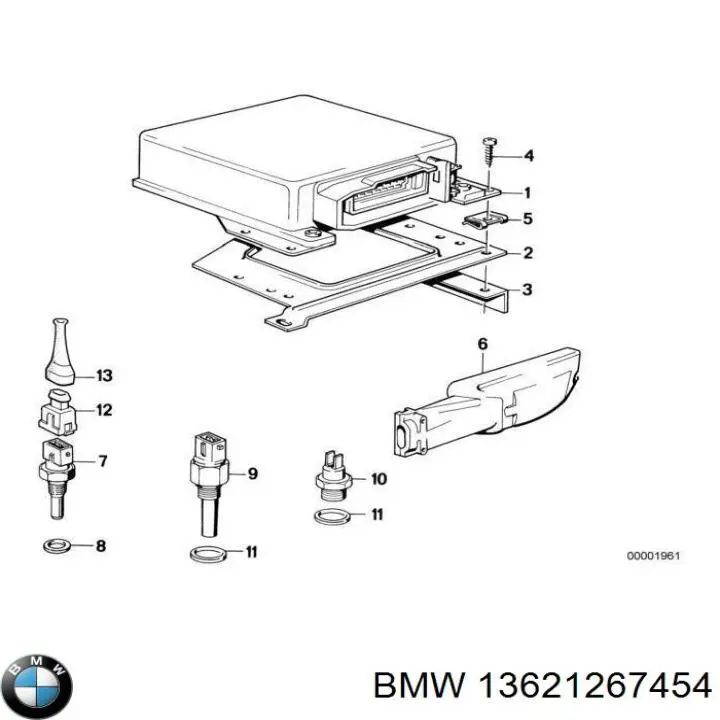 Compre 13621274632 BMW Sensor de temperatura do fluido de esfriamento (de ativação de ventilador do radiador)