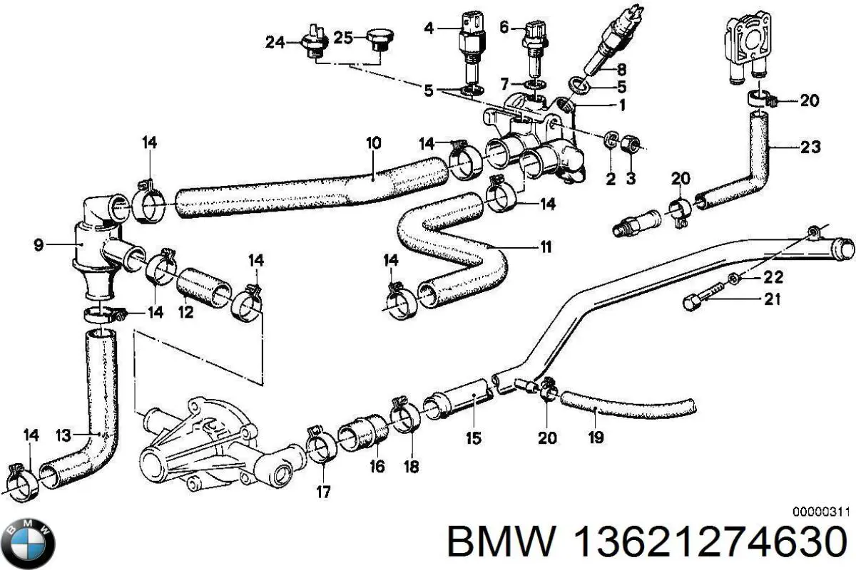 Sensor de temperatura do fluido de esfriamento Ford 1574756 preço, a partir de 116,25 USD
