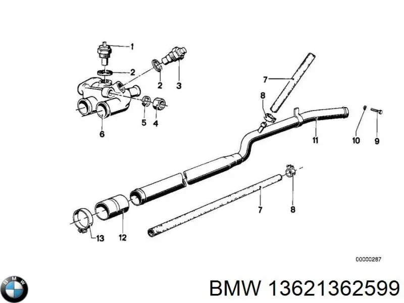 Sensor de temperatura do fluido de esfriamento 0280130214 Bosch
