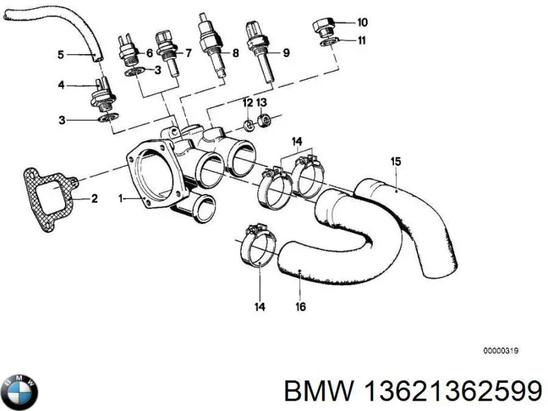 Sensor de temperatura do fluido de esfriamento Ford 6052774 preço, a partir de 116,25 USD