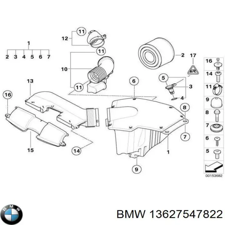 Sensor de temperatura da mistura de ar BMW 7547822 preço, a partir de 95,34 USD