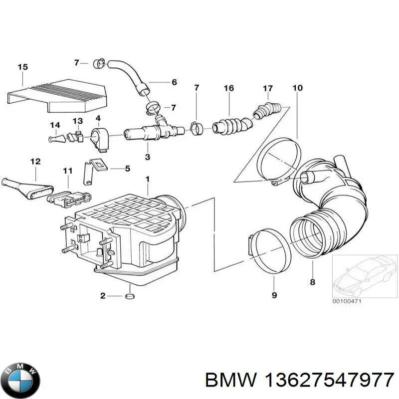 0280202082 Bosch Sensor de fluxo (consumo) de ar, medidor de consumo M.A.F. - (Mass Airflow)