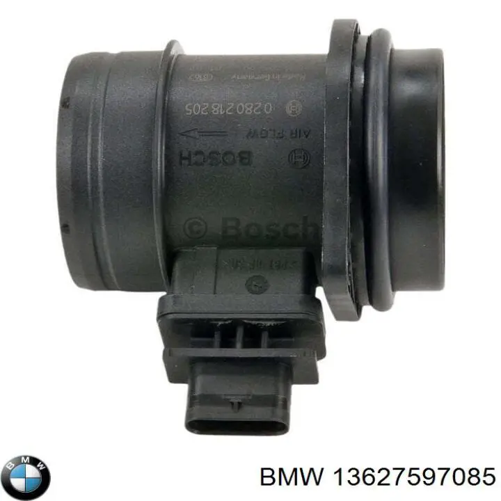 13627597085 BMW Sensor de fluxo (consumo) de ar, medidor de consumo M.A.F. - (Mass Airflow)