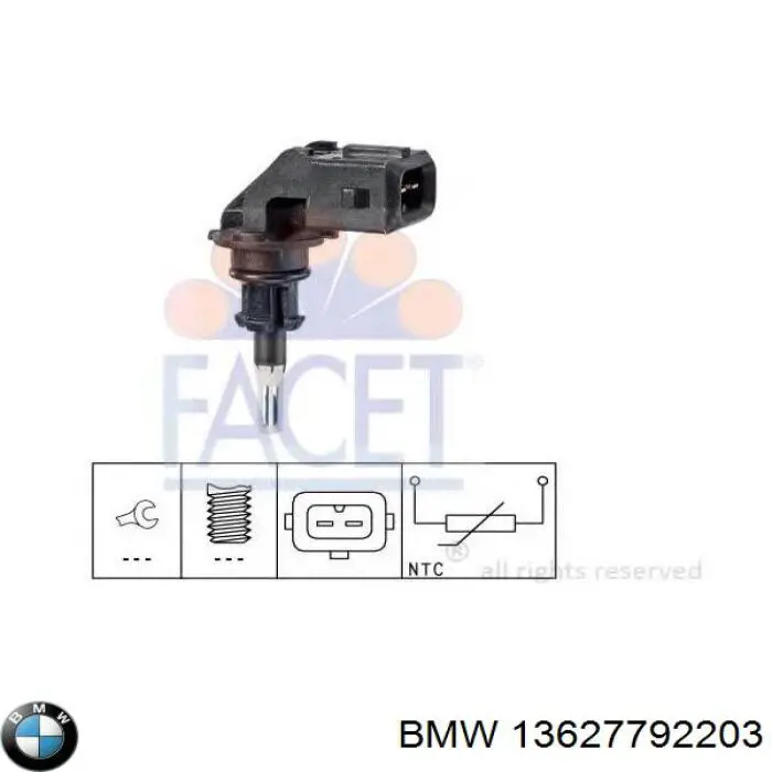 Sensor de temperatura da mistura de ar BMW 13627792203 preço, a partir de 17,96 USD