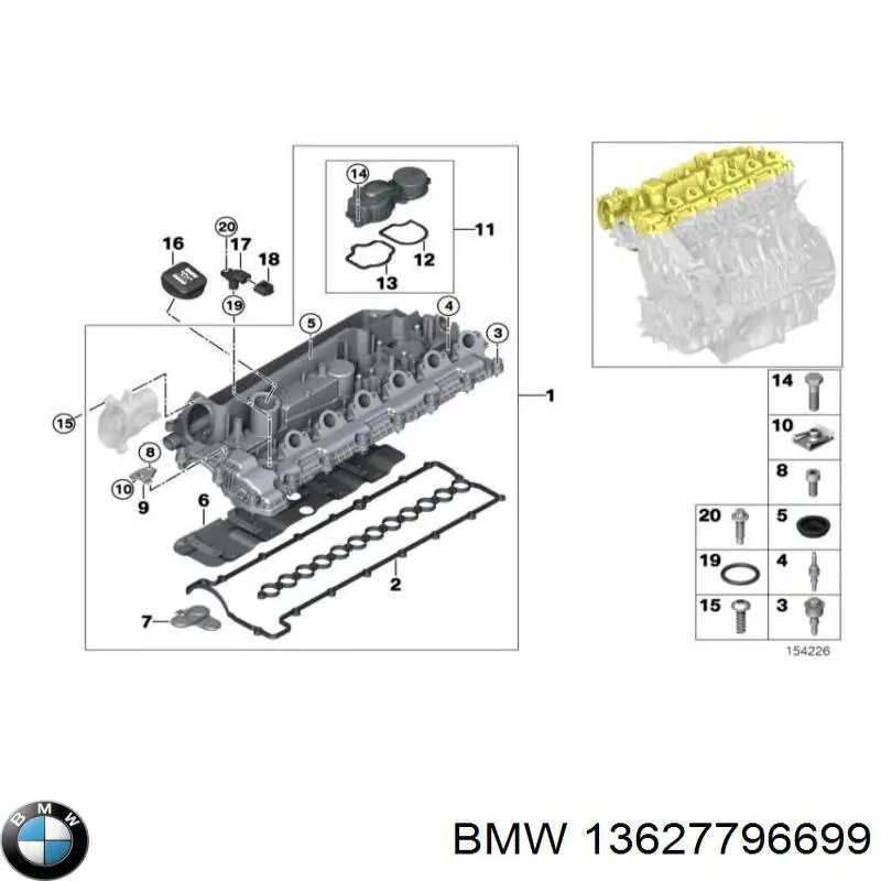 Vedante de sensor de posição de cambota BMW 13627796699 preço, a partir de 4,65 USD