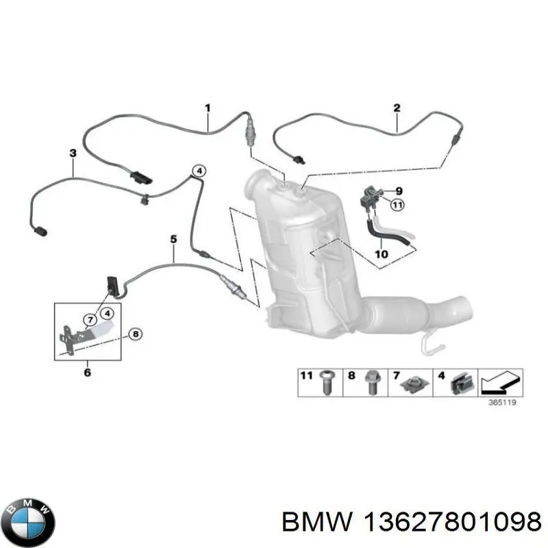 13627801098 BMW Bomba de água (bomba) de esfriamento