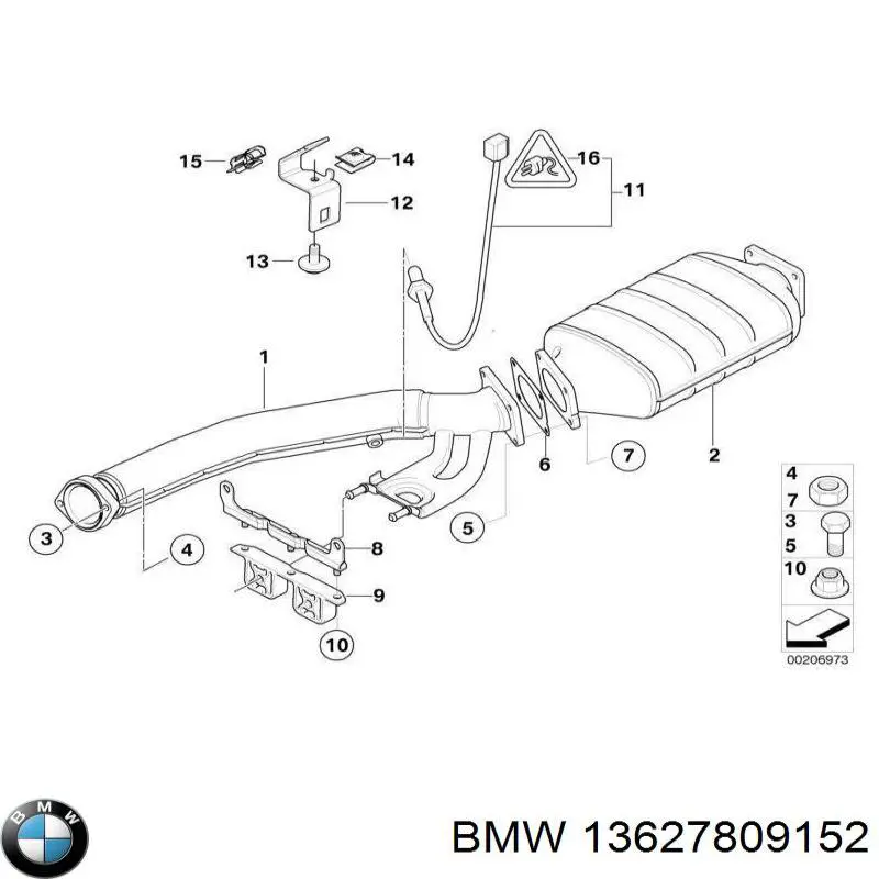 Sensor de temperatura dos gases de escape (GE), até o catalisador BMW 13627809152 preço, a partir de 83,73 USD