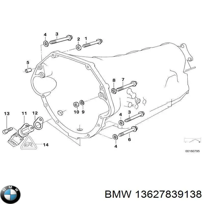 13627839138 BMW Sensor de posição (de revoluções) de cambota