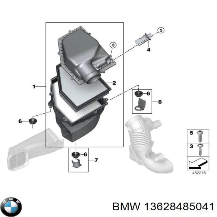 13628485041 BMW Sensor de temperatura da mistura de ar