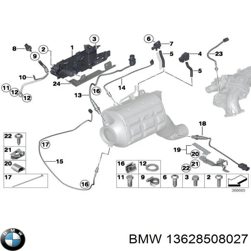 13628508027 BMW Bomba de água (bomba) de esfriamento
