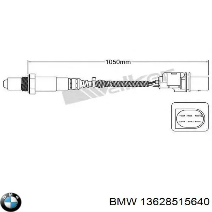Compre 13628515640 BMW Sonda lambda, sensor de oxigênio