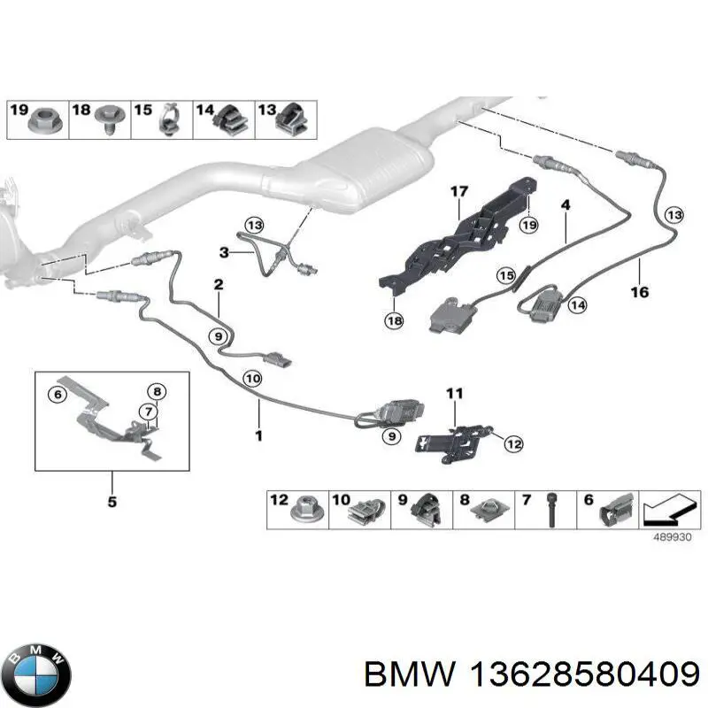 13628580409 BMW Sensor traseiro de óxidos de nitrogênio NOX