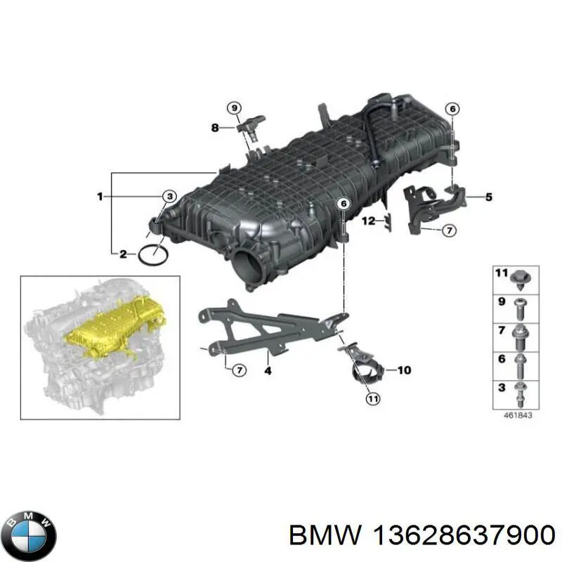 Sensor de pressão no coletor de admissão, MAP BMW 13628637900 preço, a partir de 34,80 USD