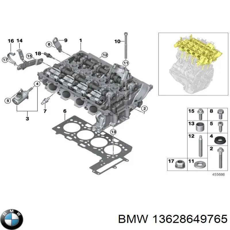 13628649765 BMW Sensor de temperatura do fluido de esfriamento