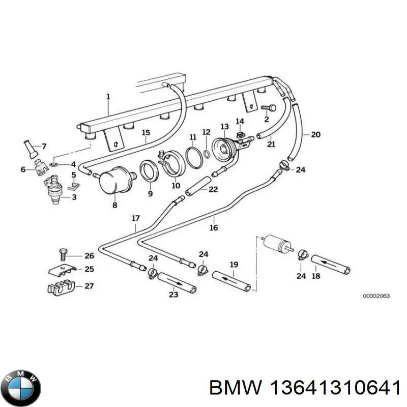 Injetor de injeção de combustível BMW 13641310641 preço, a partir de 347,58 USD