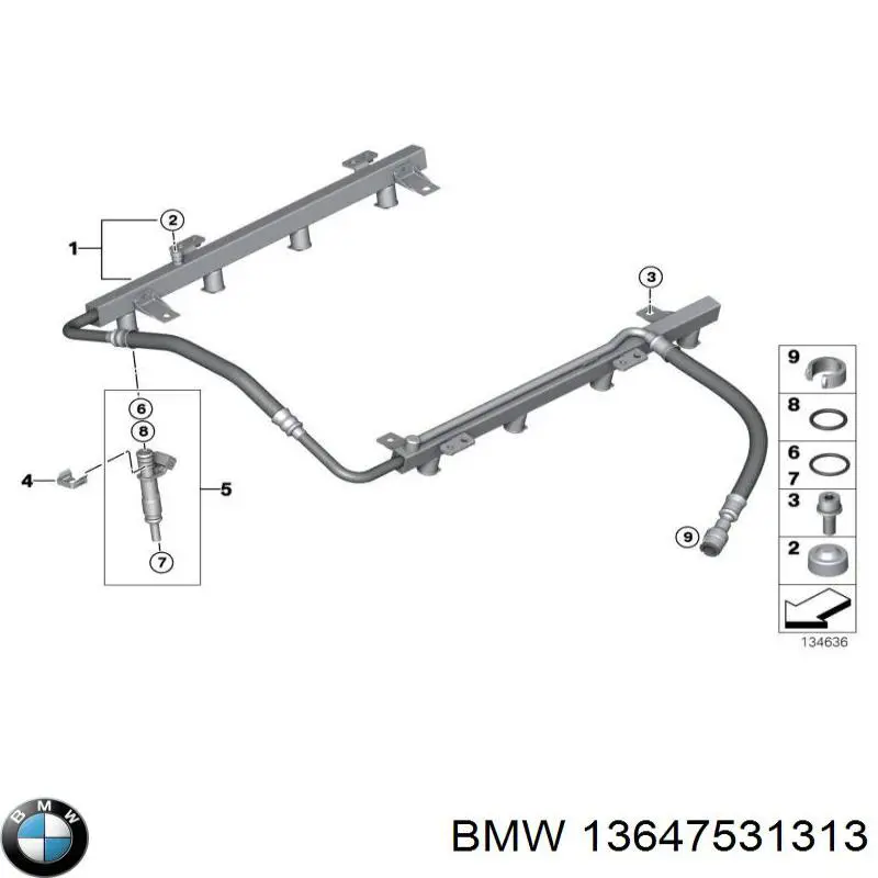 Anel (arruela) do injetor de ajuste BMW 13647531313 preço, a partir de 2,19 USD