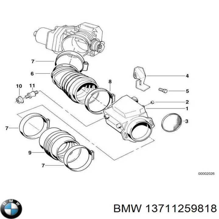 Braçadeira do silenciador traseira BMW 13711259818 preço, a partir de 3,09 USD
