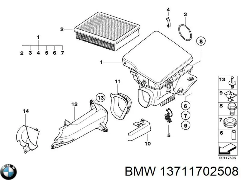 Compre 13711702508 BMW 
