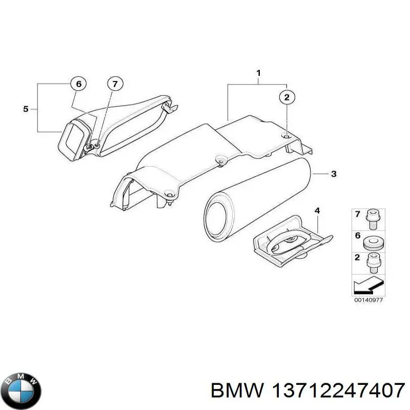 Tomada de ar de filtro de ar BMW X3  E83