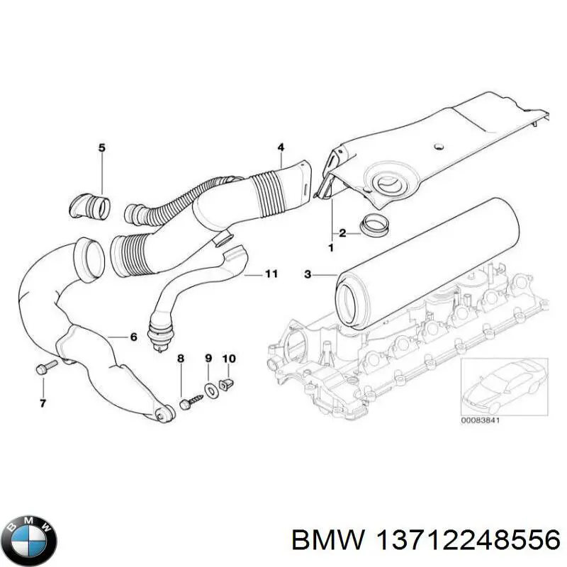 13712248556 BMW Vedante de adaptador do filtro de óleo