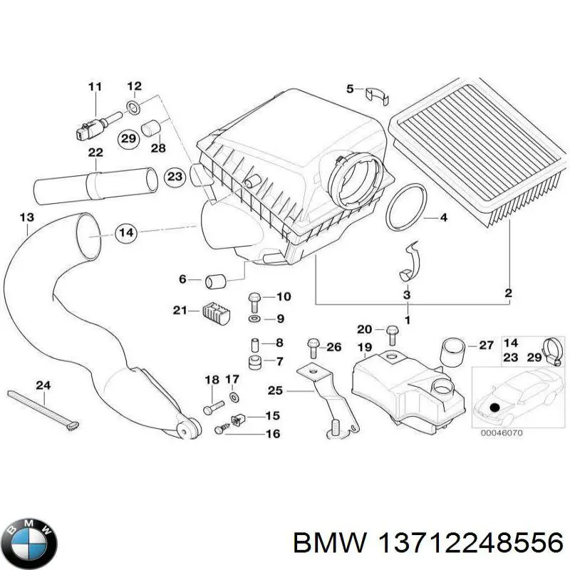 Vedante de adaptador do filtro de óleo BMW 13712248556 preço, a partir de 17,06 USD