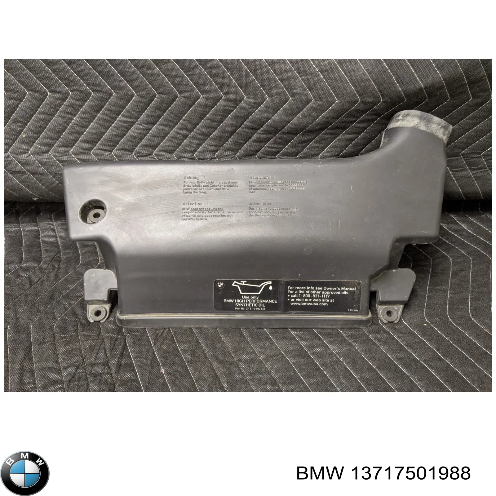 Compre 13717501988 BMW Tomada de ar de filtro de ar