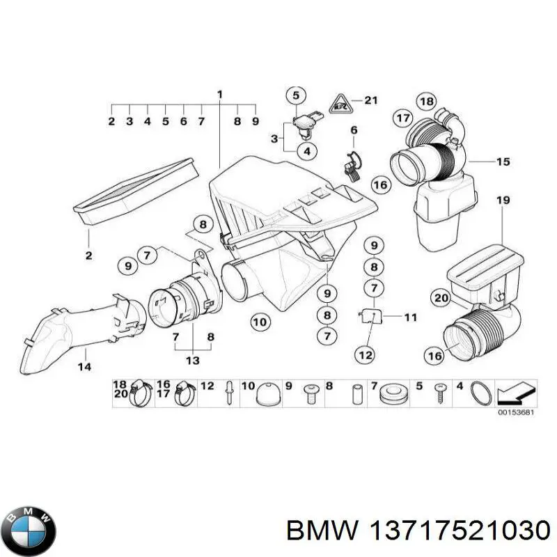  BMW 13717521030 preço, a partir de 100,45 USD