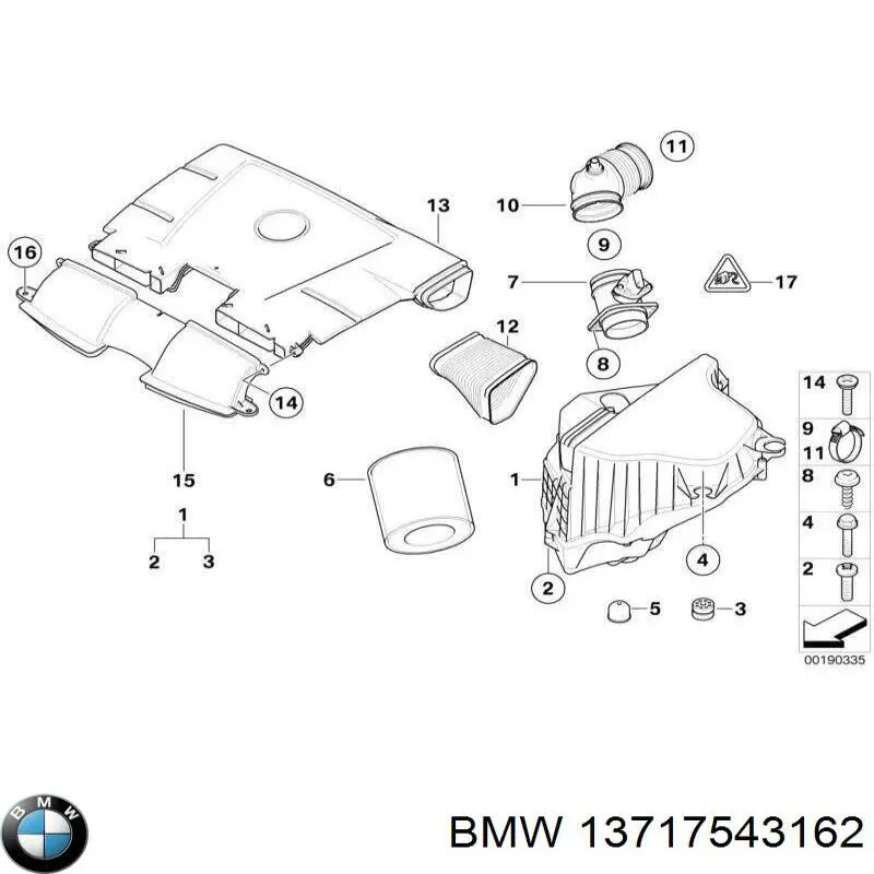 13717543162 BMW Caixa de filtro de ar
