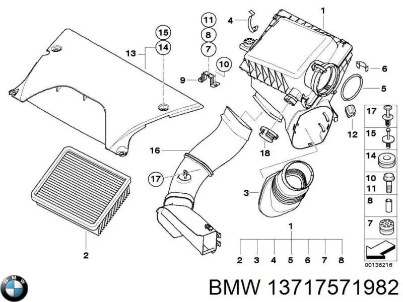  BMW 13717571982 preço, a partir de 8,34 USD