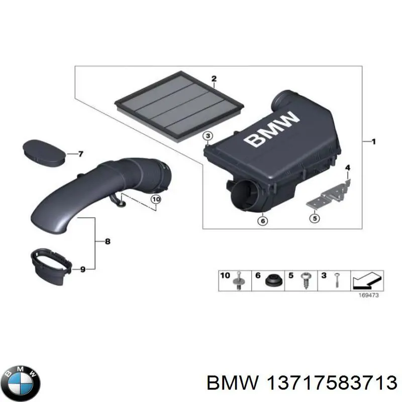 Caixa de filtro de ar BMW X5  E70