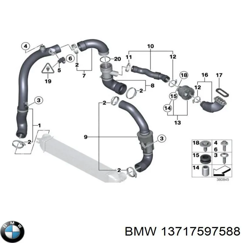Compre 98594 Metalcaucho Mangueira (cano derivado) de intercooler