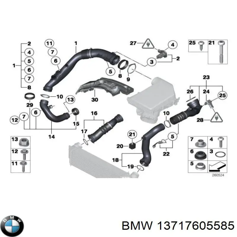 Cano derivado de ar, saída de filtro de ar BMW 13717605585 preço, a partir de 97,42 USD