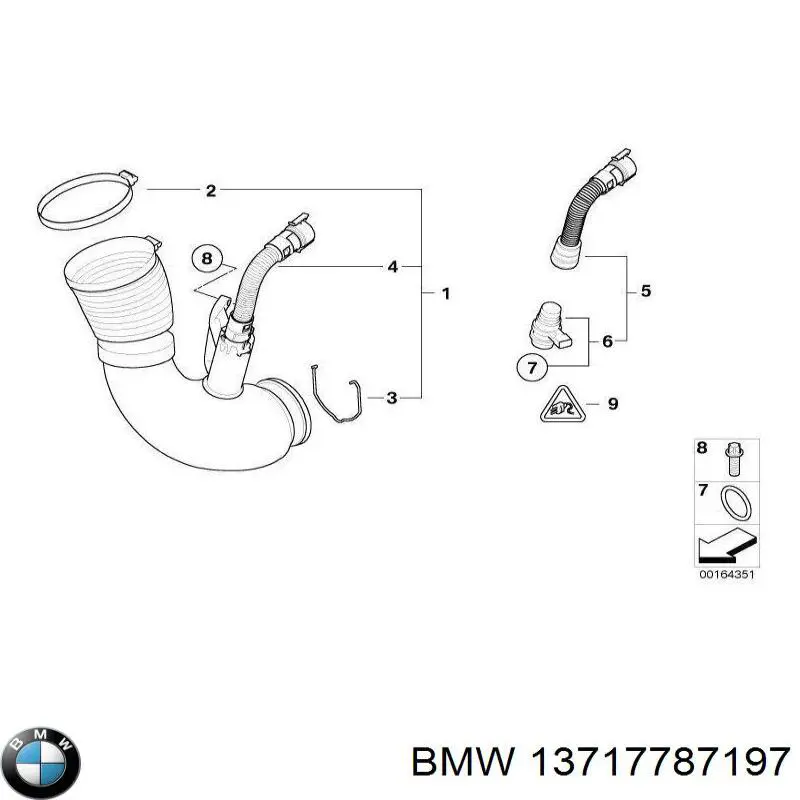 Anel de vedação (vedante) de cano derivado de intercooler BMW 13717787197 preço, a partir de 6,23 USD