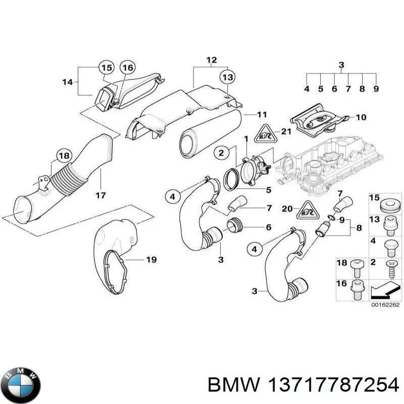 Tampa de motor decorativa BMW 13717787254 preço, a partir de 101,15 USD