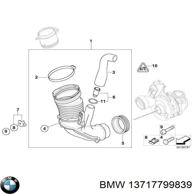 13717799839 BMW Vedante medidor de consumo até o filtro de ar