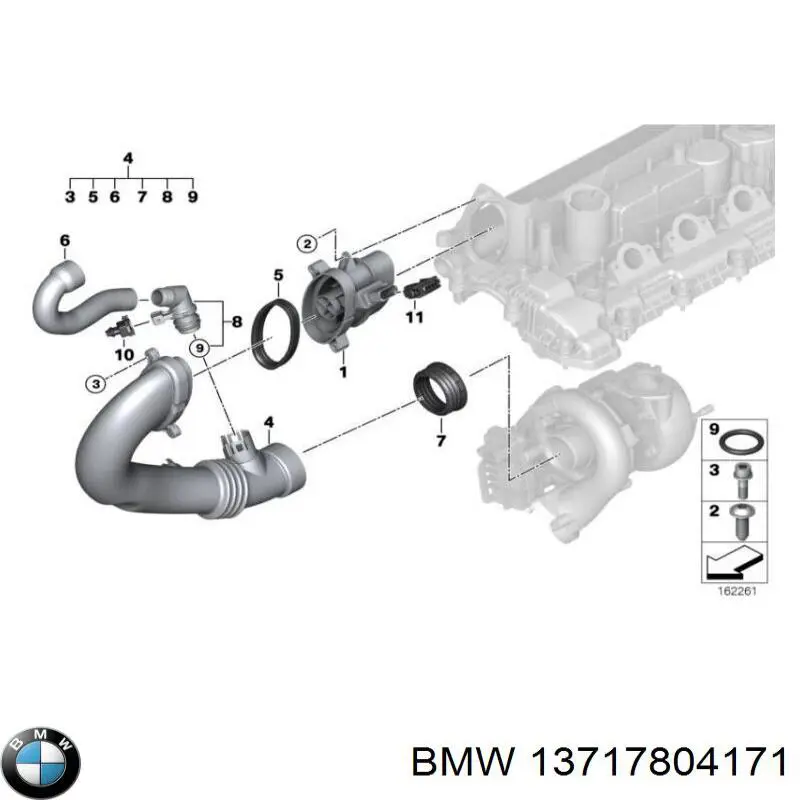 13717804171 BMW Bomba de água (bomba) de esfriamento