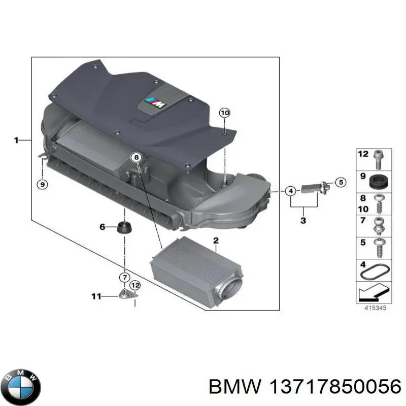 Filtro de ar 13717850056 BMW