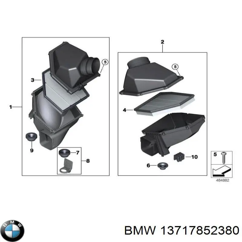 13717852380 BMW Filtro de ar