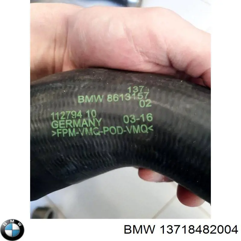Compre 13718482004 BMW Mangueira (cano derivado) de intercooler