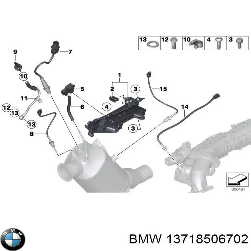 Cano derivado de ar do medidor de consumo do ar BMW 13718506702 preço, a partir de 228,68 USD